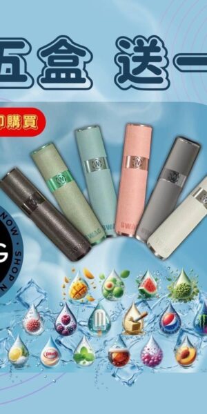 SWAG煙彈❤️‍🔥滿五盒送兩段式皮革主機(超優惠)