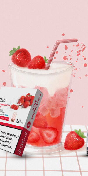 LANA煙彈草莓牛奶口味