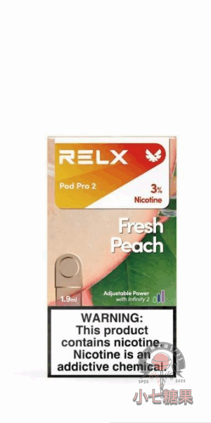 relx拋棄式煙彈蜜桃口味