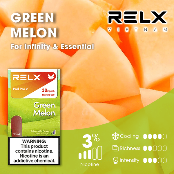 relx拋棄式煙彈綠寶石甜瓜口味